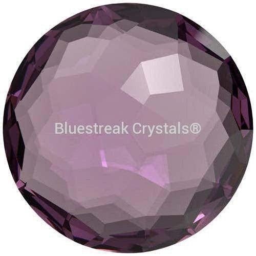 Swarovski Chatons Round Stones Fantasy (1383) Amethyst Ignite UNFOILED-Swarovski Chatons & Round Stones-8mm - Pack of 2-Bluestreak Crystals