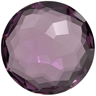 Swarovski Chatons Round Stones Fantasy (1383) Amethyst Ignite UNFOILED - Bluestreak Crystals
