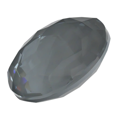 Swarovski Chatons Round Stones Fantasy (1383) Crystal Dark Grey Ignite UNFOILED - Bluestreak Crystals