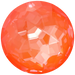Swarovski Chatons Round Stones Fantasy (1383) Crystal Electric Orange Ignite UNFOILED - Bluestreak Crystals