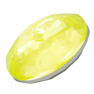 Swarovski Chatons Round Stones Fantasy (1383) Crystal Electric Yellow Ignite UNFOILED - Bluestreak Crystals