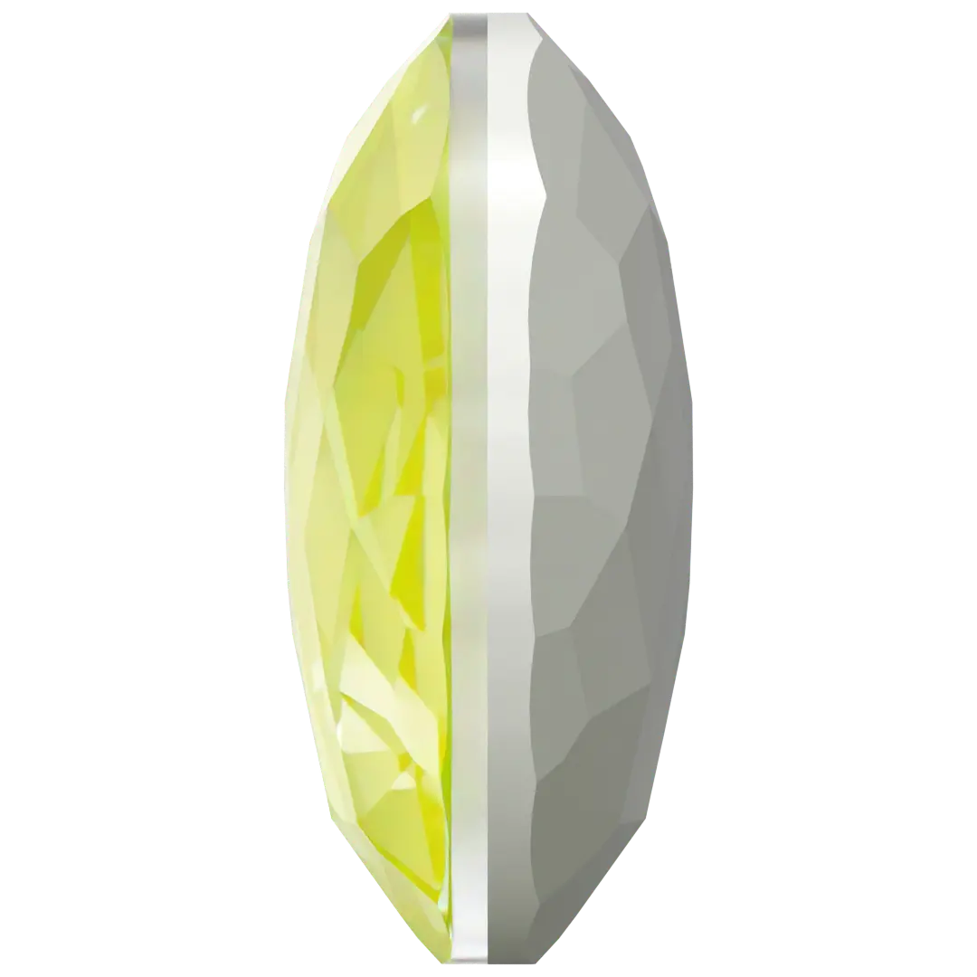 Swarovski Chatons Round Stones Fantasy (1383) Crystal Electric Yellow Ignite UNFOILED - Bluestreak Crystals