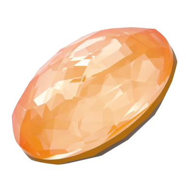 Serinity Chatons Round Stones Thin (1383) Crystal Mango Ignite UNFOILED - Bluestreak Crystals