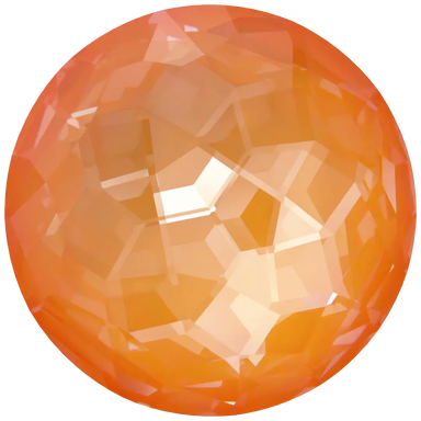 Serinity Chatons Round Stones Thin (1383) Crystal Mango Ignite UNFOILED - Bluestreak Crystals