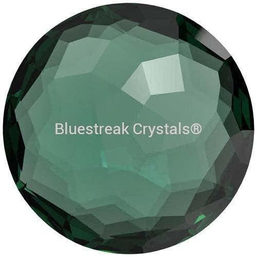 Swarovski Chatons Round Stones Fantasy (1383) Emerald Ignite UNFOILED-Swarovski Chatons & Round Stones-8mm - Pack of 2-Bluestreak Crystals