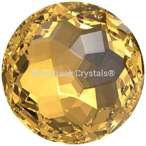 Swarovski Chatons Round Stones Fantasy (1383) Golden Topaz-Swarovski Chatons & Round Stones-Golden Topaz-8mm - Pack of 2-Bluestreak Crystals