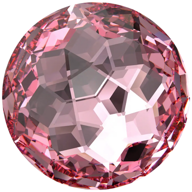 Swarovski Chatons Round Stones Fantasy (1383) Light Rose - Bluestreak Crystals