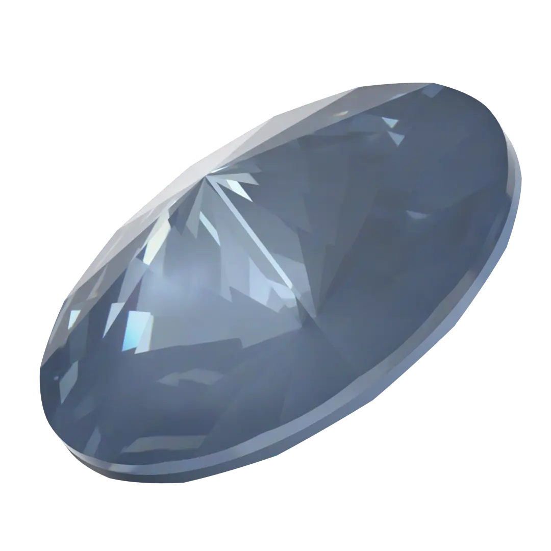 Swarovski Chatons Round Stones Rivoli (1122) Crystal Denim Ignite UNFOILED - Bluestreak Crystals