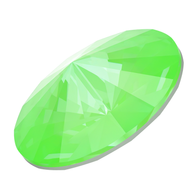 Swarovski Chatons Round Stones Rivoli (1122) Crystal Electric Green Ignite UNFOILED - Bluestreak Crystals