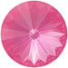 Serinity Chatons Round Stones Rivoli (1122) Crystal Electric Pink Ignite UNFOILED - Bluestreak Crystals