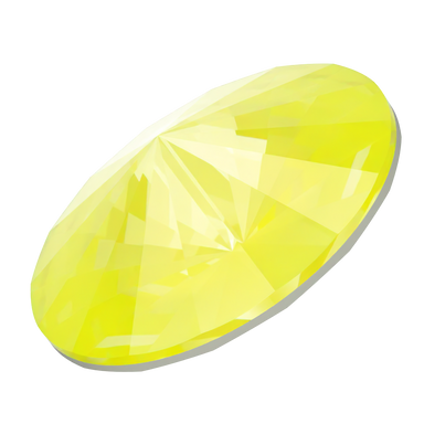 Swarovski Chatons Round Stones Rivoli (1122) Crystal Electric Yellow Ignite UNFOILED - Bluestreak Crystals