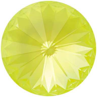 Swarovski Chatons Round Stones Rivoli (1122) Crystal Electric Yellow Ignite UNFOILED - Bluestreak Crystals