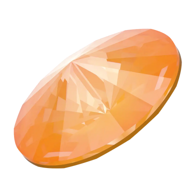 Serinity Chatons Round Stones Rivoli (1122) Crystal Mango Ignite UNFOILED - Bluestreak Crystals