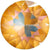 Swarovski Chatons Round Stones Rivoli (1122) Crystal Ochre Delite UNFOILED-Swarovski Chatons & Round Stones-12mm - Pack of 4-Bluestreak Crystals