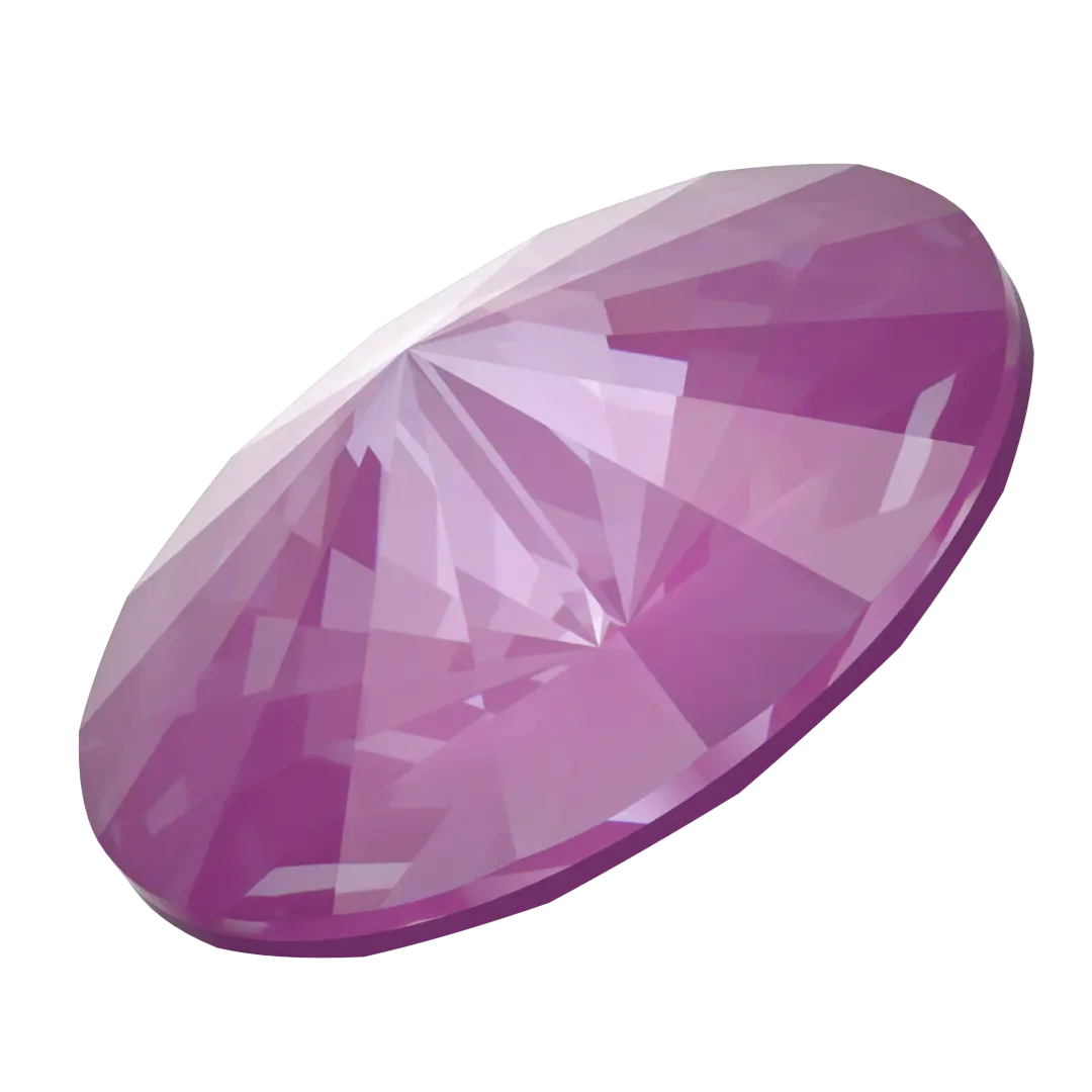 Serinity Chatons Round Stones Rivoli (1122) Crystal Orchid Ignite UNFOILED - Bluestreak Crystals