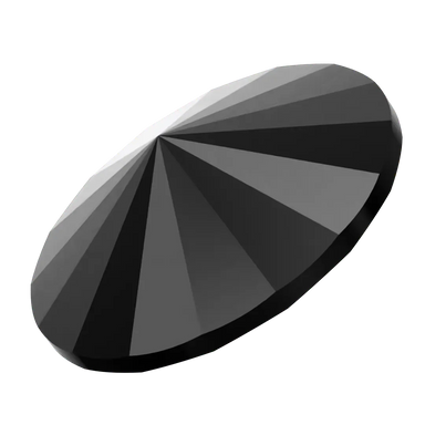 Swarovski Chatons Round Stones Rivoli (1122) Jet UNFOILED - Bluestreak Crystals