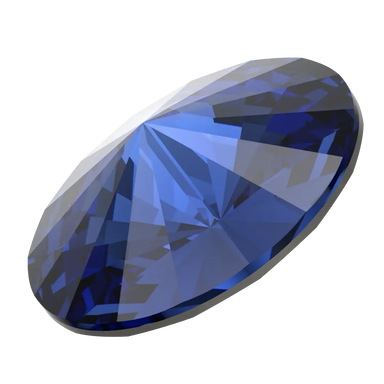 Swarovski Chatons Round Stones Rivoli (1122) Recreated Dark Sapphire - Bluestreak Crystals
