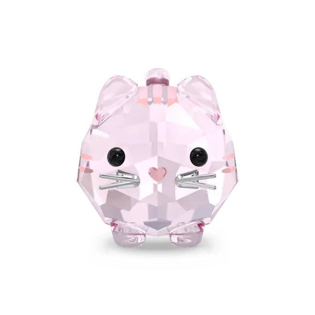 Swarovski Chubby Cats Pink Cat - Bluestreak Crystals