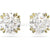 Swarovski Constella Stud Earrings Round Cut White Gold-Tone Plated-Swarovski Jewellery-Bluestreak Crystals