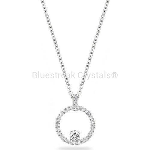 Swarovski Creativity Pendant White Rhodium Plated-Swarovski Jewellery-Bluestreak Crystals