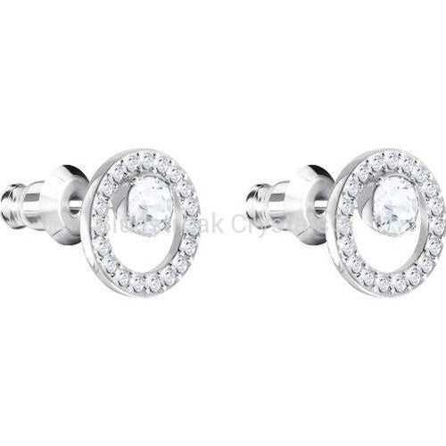Swarovski Creativity Stud Earrings White Rhodium Plated-Swarovski Jewellery-Bluestreak Crystals