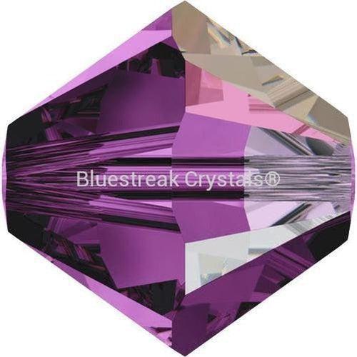 Swarovski Crystal Beads Bicone (5328) Amethyst AB-Swarovski Crystal Beads-3mm - Pack of 25-Bluestreak Crystals