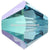 Swarovski Crystal Beads Bicone (5328) Aquamarine Shimmer-Swarovski Crystal Beads-3mm - Pack of 25-Bluestreak Crystals