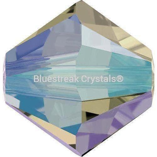 Swarovski Crystal Beads Bicone (5328) Black Diamond Shimmer 2X-Swarovski Crystal Beads-3mm - Pack of 25-Bluestreak Crystals