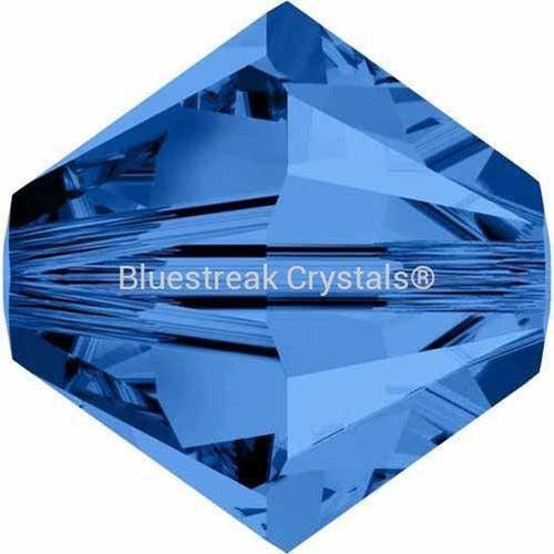 Swarovski Crystal Beads Bicone (5328) Capri Blue-Swarovski Crystal Beads-3mm - Pack of 25-Bluestreak Crystals