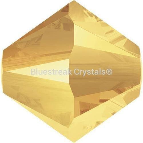 Swarovski Crystal Beads Bicone (5328) Crystal Metallic Sunshine 2X-Swarovski Crystal Beads-4mm - Pack of 25-Bluestreak Crystals