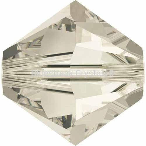 Swarovski Crystal Beads Bicone (5328) Crystal Silver Shade-Swarovski Crystal Beads-2.5mm - Pack of 25-Bluestreak Crystals