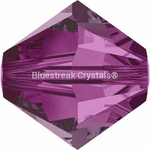 Swarovski Crystal Beads Bicone (5328) Fuchsia-Swarovski Crystal Beads-3mm - Pack of 25-Bluestreak Crystals