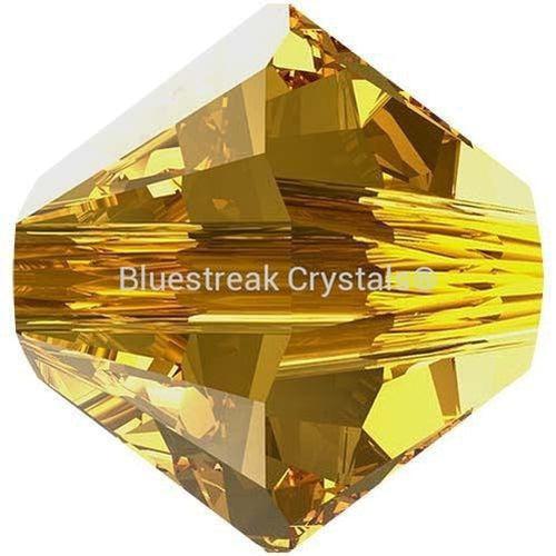Swarovski Crystal Beads Bicone (5328) Golden Topaz-Swarovski Crystal Beads-3mm - Pack of 25-Bluestreak Crystals