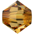 Swarovski Crystal Beads Bicone (5328) Golden Topaz - Bluestreak Crystals