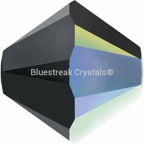 Swarovski Crystal Beads Bicone (5328) Jet AB-Swarovski Crystal Beads-3mm - Pack of 25-Bluestreak Crystals