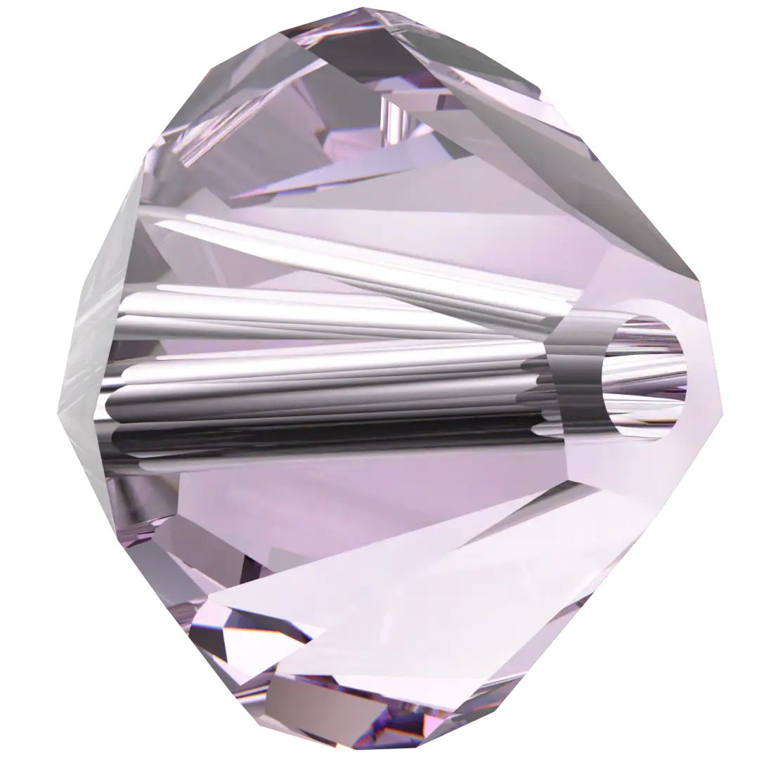 Swarovski Crystal Beads Bicone (5328) Light Amethyst - Bluestreak Crystals