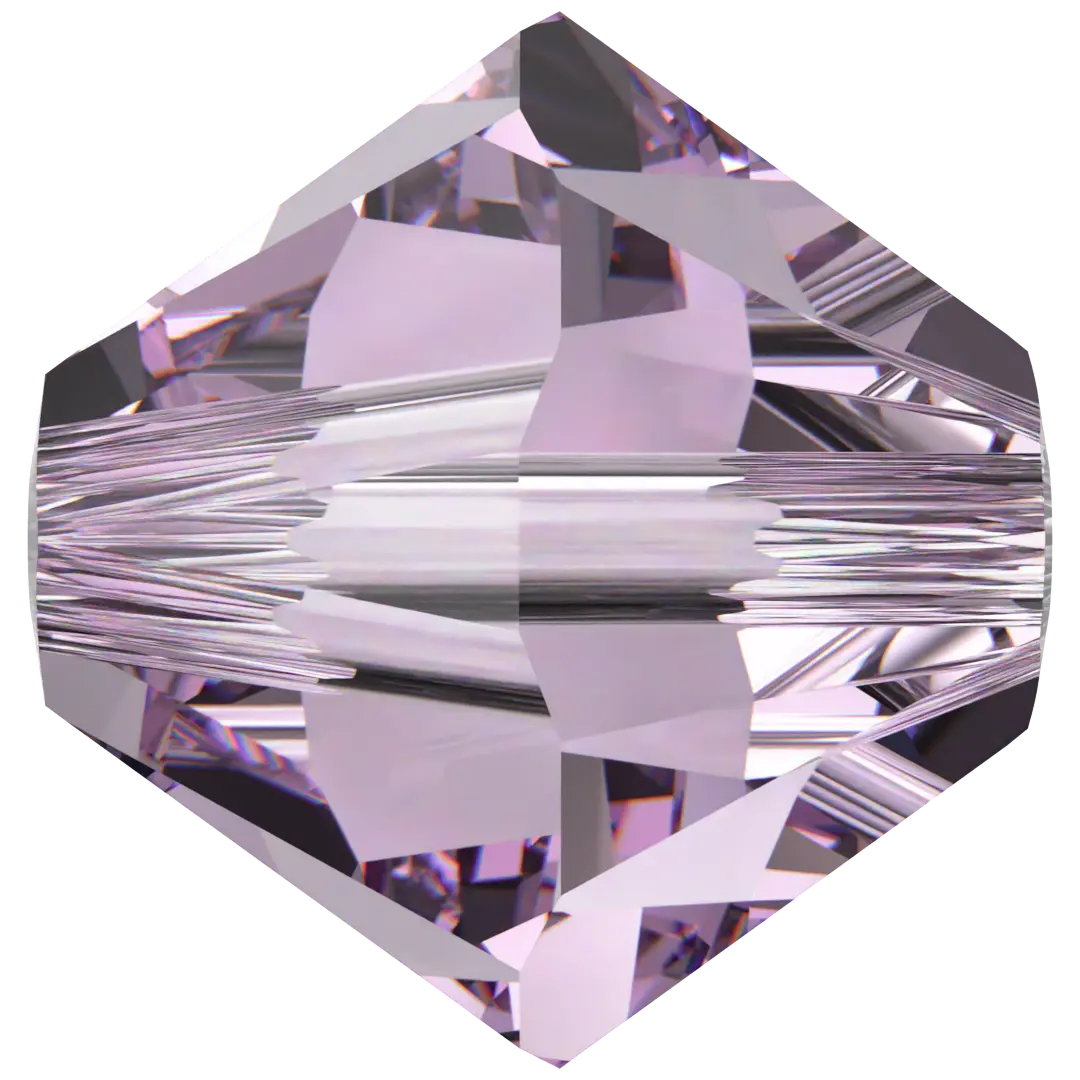 Swarovski Crystal Beads Bicone (5328) Light Amethyst - Bluestreak Crystals