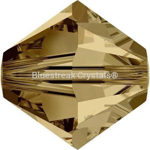 Swarovski Crystal Beads Bicone (5328) Light Colorado Topaz-Swarovski Crystal Beads-2.5mm - Pack of 25-Bluestreak Crystals