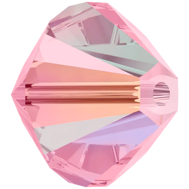 Swarovski Crystal Beads Bicone (5328) Light Rose AB 2X - Bluestreak Crystals