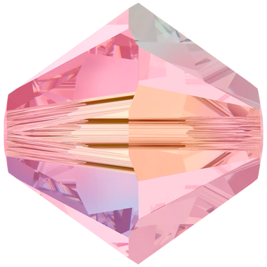 Swarovski Crystal Beads Bicone (5328) Light Rose AB 2X - Bluestreak Crystals