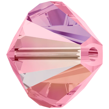 Swarovski Crystal Beads Bicone (5328) Light Rose AB - Bluestreak Crystals