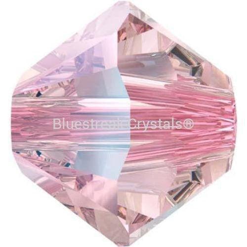 Swarovski Crystal Beads Bicone (5328) Light Rose Shimmer-Swarovski Crystal Beads-3mm - Pack of 25-Bluestreak Crystals