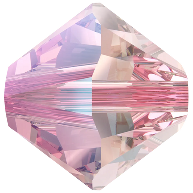 Swarovski Crystal Beads Bicone (5328) Light Rose Shimmer - Bluestreak Crystals