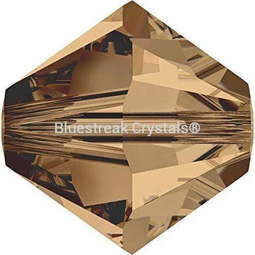 Swarovski Crystal Beads Bicone (5328) Light Smoked Topaz-Swarovski Crystal Beads-5mm - Pack of 20-Bluestreak Crystals