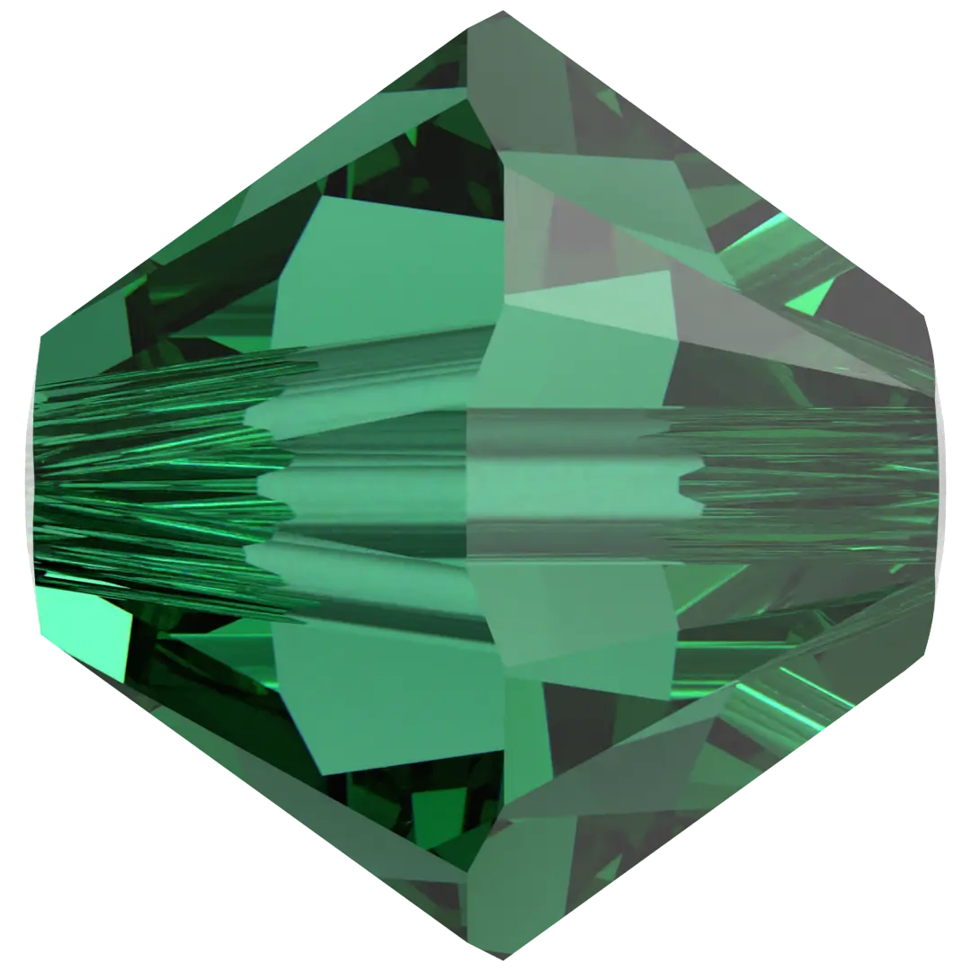 Serinity Crystal Beads Bicone (5328) Majestic Green - Bluestreak Crystals