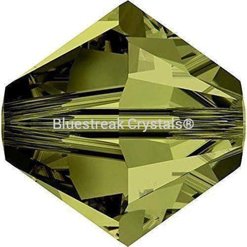 Swarovski Crystal Beads Bicone (5328) Olivine-Swarovski Crystal Beads-6mm - Pack of 10-Bluestreak Crystals