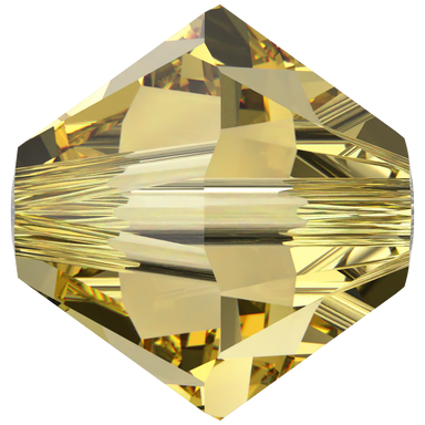 Swarovski Crystal Beads Bicone (5328) Recreated Dark Jonquil - Bluestreak Crystals