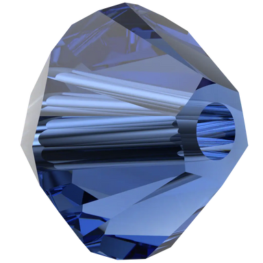 Swarovski Crystal Beads Bicone (5328) Recreated Dark Sapphire - Bluestreak Crystals