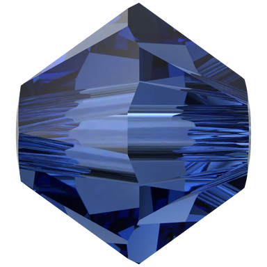 Swarovski Crystal Beads Bicone (5328) Recreated Dark Sapphire - Bluestreak Crystals