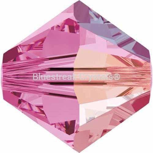 Swarovski Crystal Beads Bicone (5328) Rose AB-Swarovski Crystal Beads-3mm - Pack of 25-Bluestreak Crystals